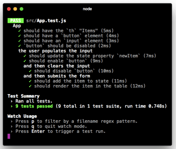 tests